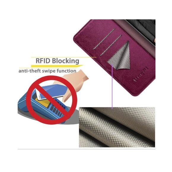 Phone Case for iPhone 15 Pro Max Wine Red - Picture 6 of 7